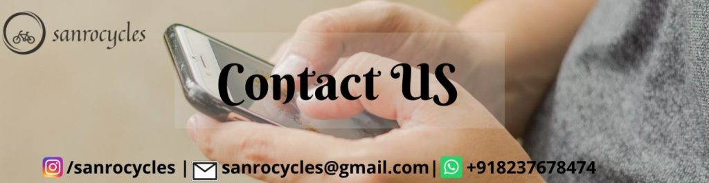 Sanrocycles Contact Us page