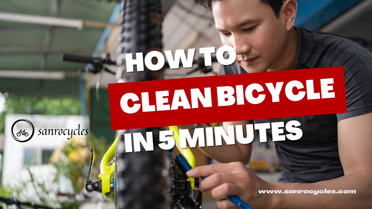 How to clean bicycle in 5 minutes.